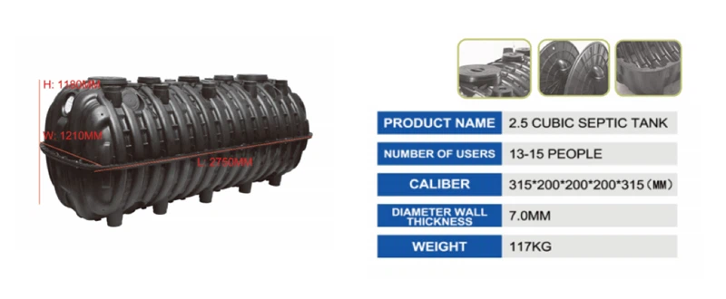 2.5 CUBIC SEPTIC TANK 2.5 CUBIC SEPTIC TANK