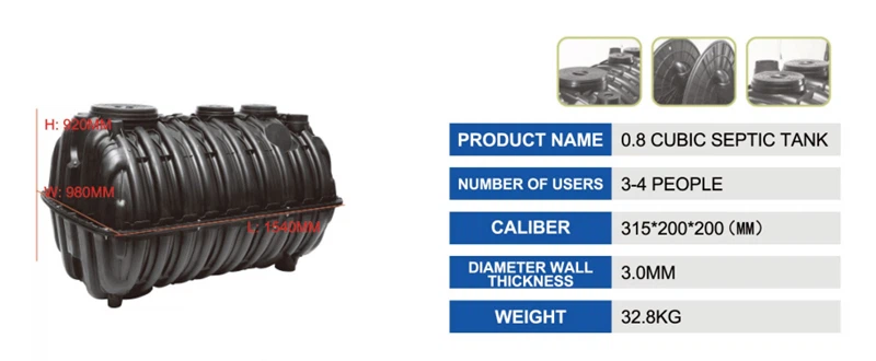 0.8 CUBIC SEPTIC TANK 0.8 CUBIC SEPTIC TANK